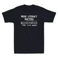 Music Literacy Matters I Like To Eat Puppies Funny Quote Vintage Men's T-Shirt