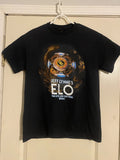 Jeff Lynne's Unisex L ELO 2024 The Over and Out Tour Black Concert Shirt