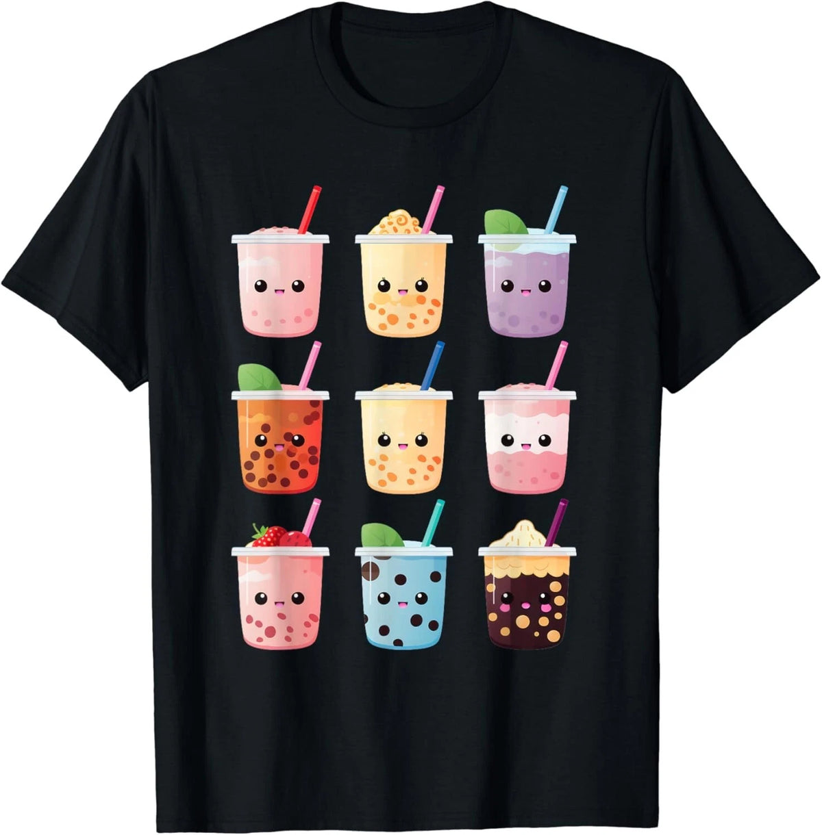 Kawaii Bubble Tea Boba Tea Lover Gift Unisex T-Shirt