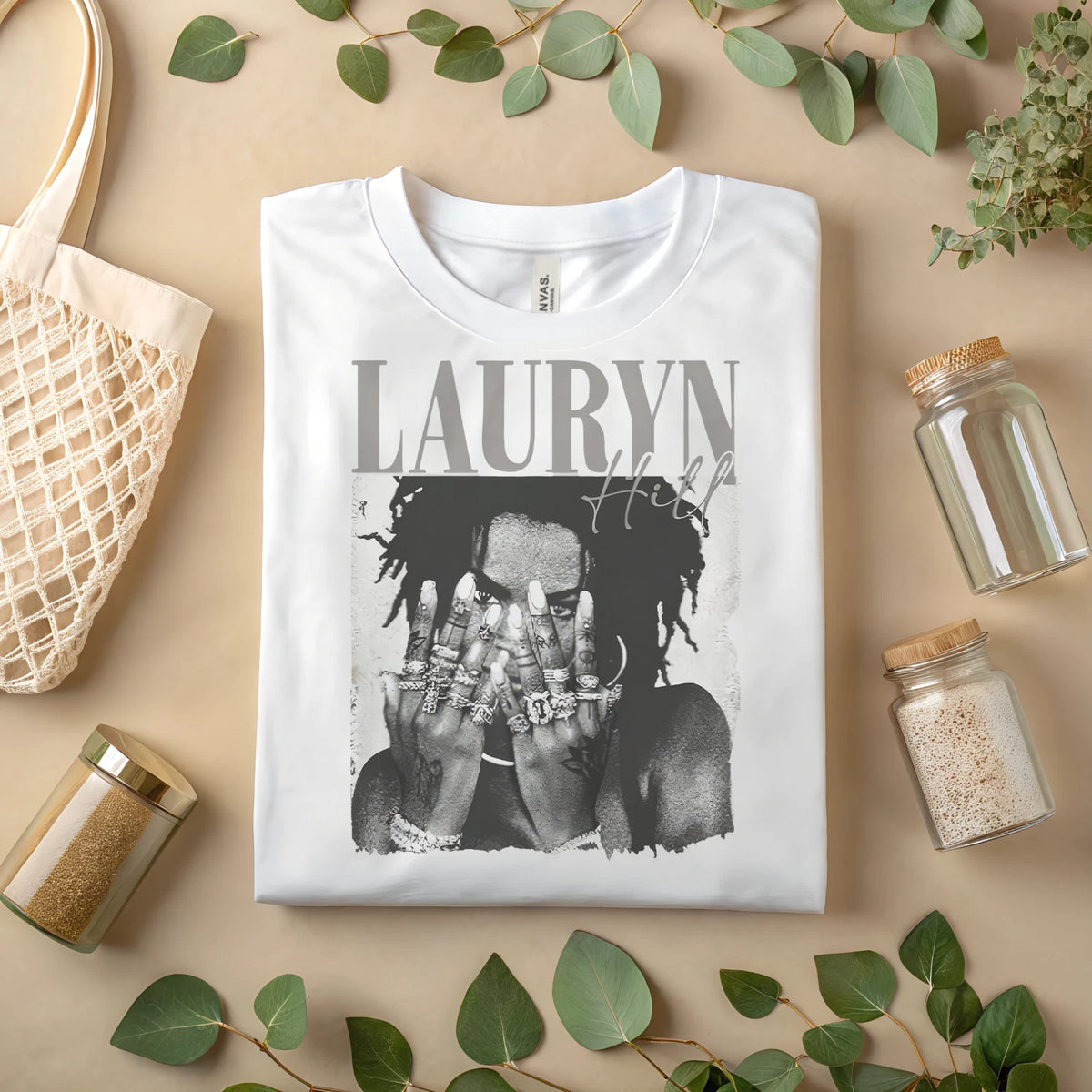 Lauryn Hill T-Shirt – Vintage Black and White Graphic Tee A195
