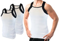 Different Touch 2 Pack Men's G-unit Tank Tops Square Cut Muscle Rib Accent Trim