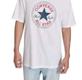 New! Converse Men's Blue Logo Tee Relaxed Fit Printed Graphics White Size Medium