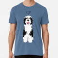 Love Black And White Sheepadoodle 1 Size S to 5XL Made in the USA T-Shirt