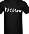 Evolution sheep T Shirt tee or long sleeve Hoodie tank top banksy Shepherd wool