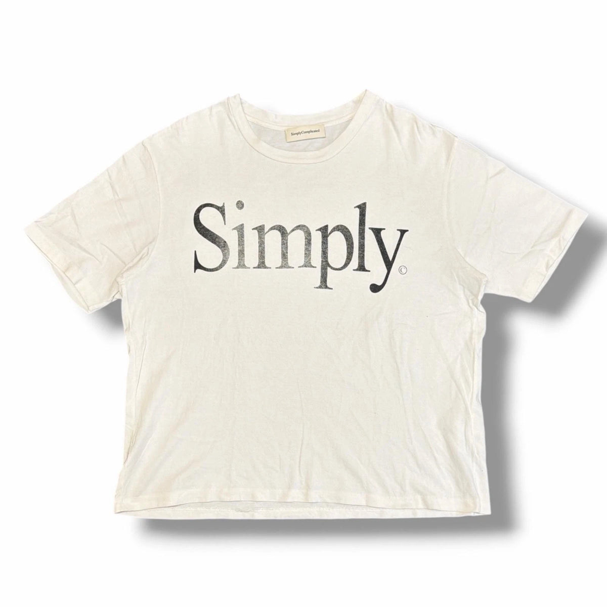 SIMPLYCOMPLICATED  Simply TEE Simple T-shirt 25SS1008 white 2 （9338M）
