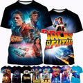 Movie Back To The Future 3D Print Women Men Short Sleeve T-shirt Tops Casual