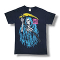Grim Reaper Chill I'm Here to Party Halloween Skeleton Black Y2K T-Shirt Men's M