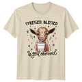 Stressed Blessed And Goat Obsessed T-Shirt Farm Animals Birthday Gift