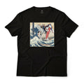 Amazing Mobile Suit Gundam Wing in Great Wave Off Kanagawa Anime Graphic Art Tee