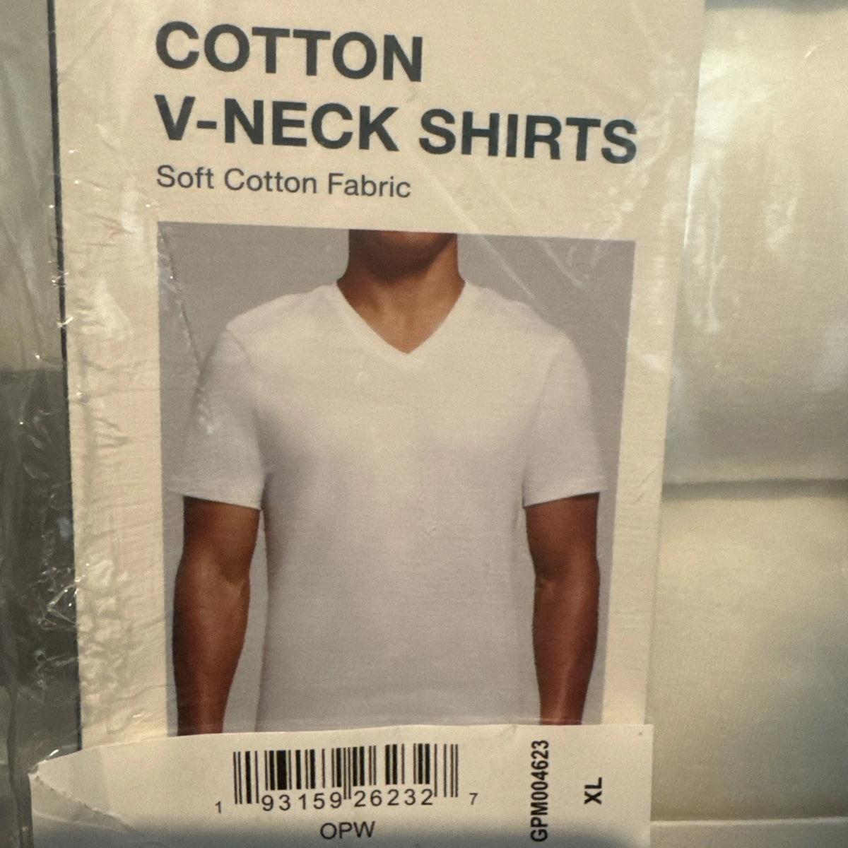 GAP V-Neck T-Shirts Mens X-Large Cotton 3 Pack Soft Fabric Undershirt NWT