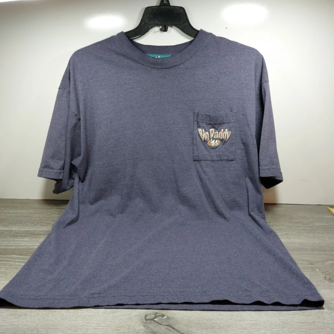 Big Dogs Big Daddy Pocket T- Shirt Purple Large Tee