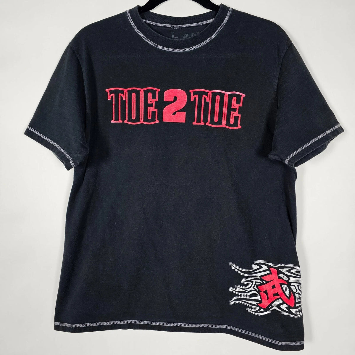 Toe 2 Toe Y2K Fighting MMA Underground Mens Large Short Sleeve Graphic T Shirt