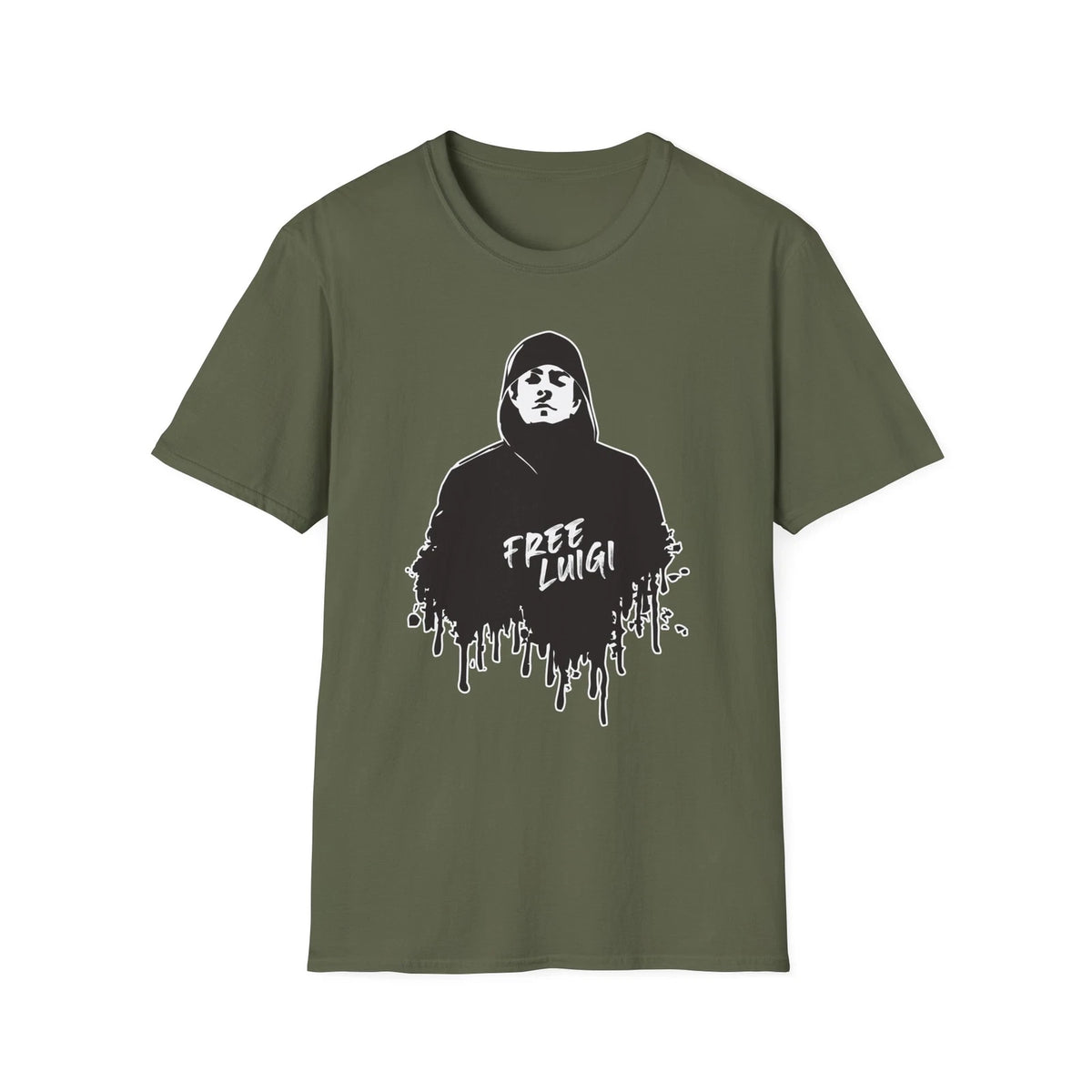 Free Luigi Cool Graphic T-Shirt Gift Streetwear Statement Tee