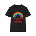 Rainbow Unisex Softstyle T-Shirt, God's rainbow, Christian Gift, 7 colors