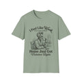 I Feel Like Work Skull Lady with Wine Home Just Got Visitation Rights T-Shirt
