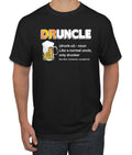 Drunkle Funny Drunk Uncle Definition Normal But Drunker Drinking Men Tshirt