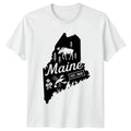 Maine EST 1820 State Outline Moose Lobster US State Mens T-Shirt Womens Tee