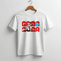Men's Black Graphic Tee - Pixel Art Gamer T-Shirt - Streetwear Style
