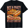 Not A Party Until Glizzy Funny Wiener Hot Dog Meme Bootleg T-Shirt
