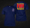 New FORT LAUDERDALE Fire Firefighter  -  Custom Men's Back and front T-Shirt Tee