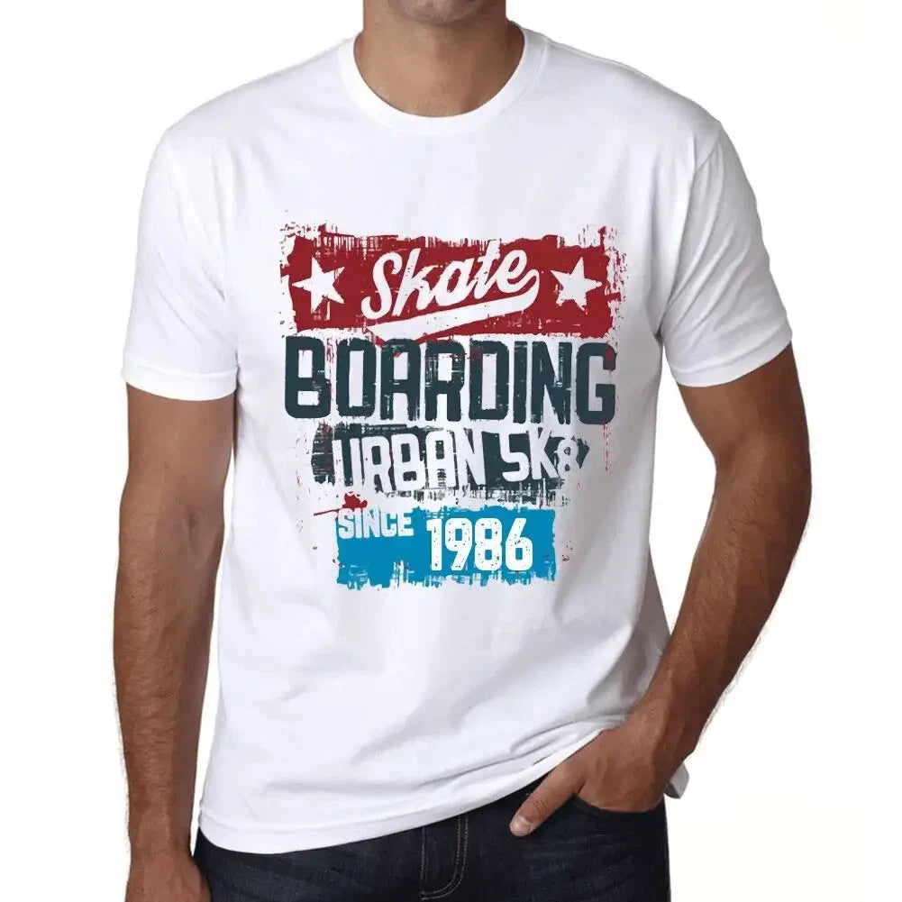 Men's Graphic T-Shirt Urban Skateboard Since 1986 38th Birthday Anniversary 38