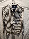 Lazy One Sleep Shirt Long Sleeve Size Medium Stripes