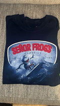 Señor Frog's Classics Navy Graphic Print Crew Neck T-Shirt Men's XL