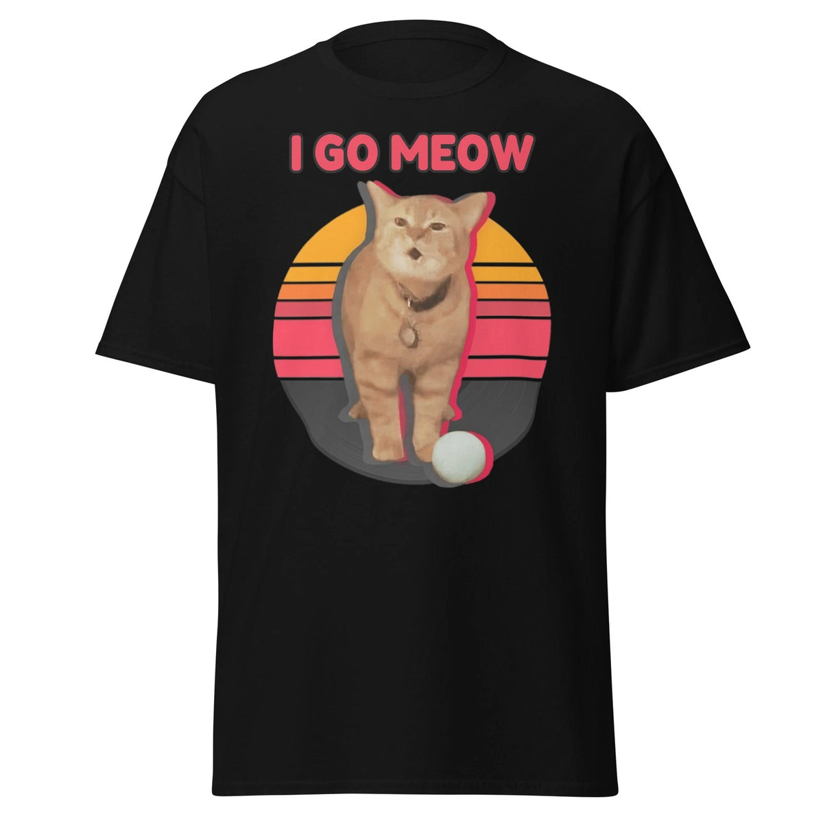 I Go Meow Funny Cute Cat Lover T-Shirt