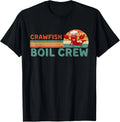 Retro Crawfish Boil Crew Gift -Crayfish_Crawdad_Mudbug Lover Gift Unisex T-Shirt