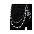Skull Pants Chain for Men Women,Cool Wallet Chains for Men，Gothic Punk Jean C...