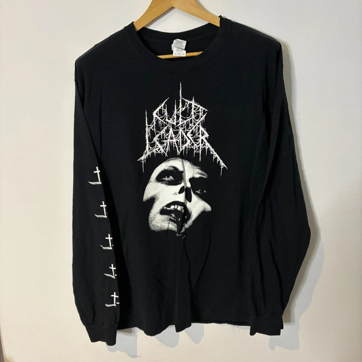 Cult Leader Shirt Mens Large Black Evil Against Evil Hardcore Punk Band Tee