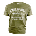 Men's Funny Camel towing T-shirt double meaning humor humorous tee joke shirt