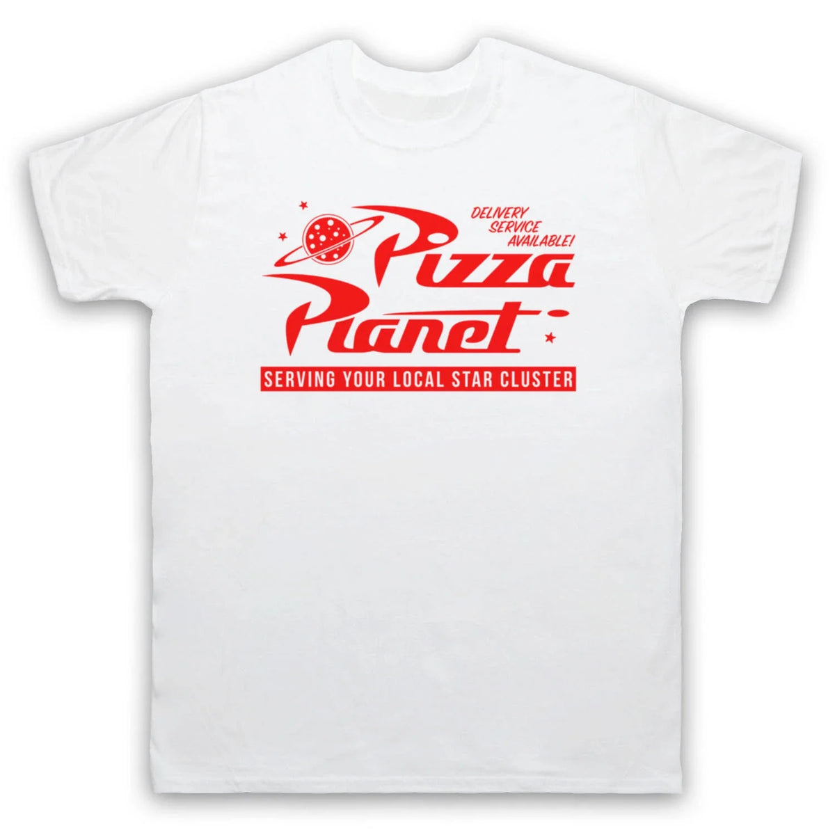 FUTURE CARTOON PIZZA PLANET SCI FI COMEDY TV FRY BENDER MENS & WOMENS T-SHIRT