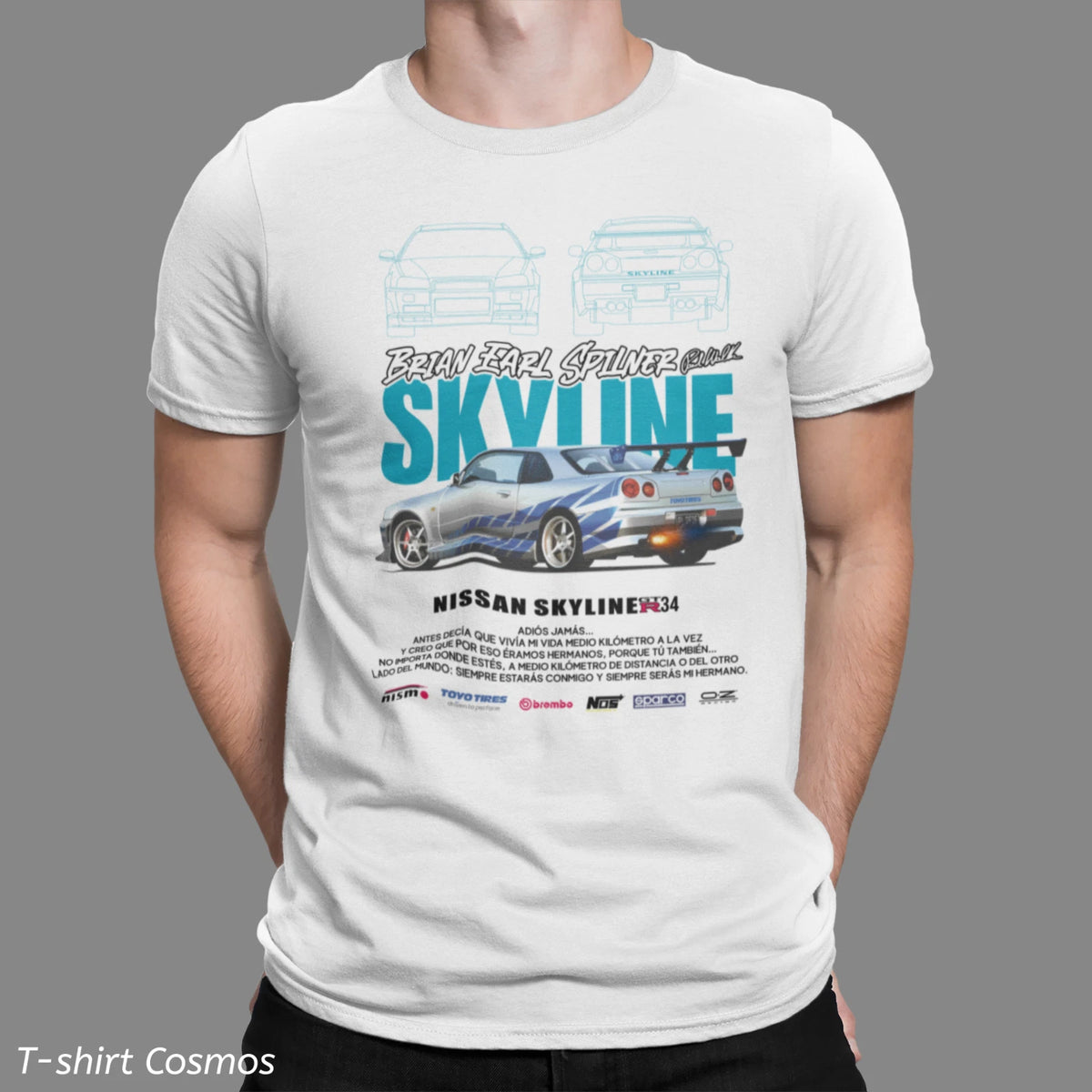 Retro Skyline Brian Earl spilner  Car T-shirt, classic car Dads gift, old school