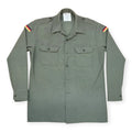 Vintage West German Army Bundeswehr Field Shirt / Olive Drab / Issued / Sm-L