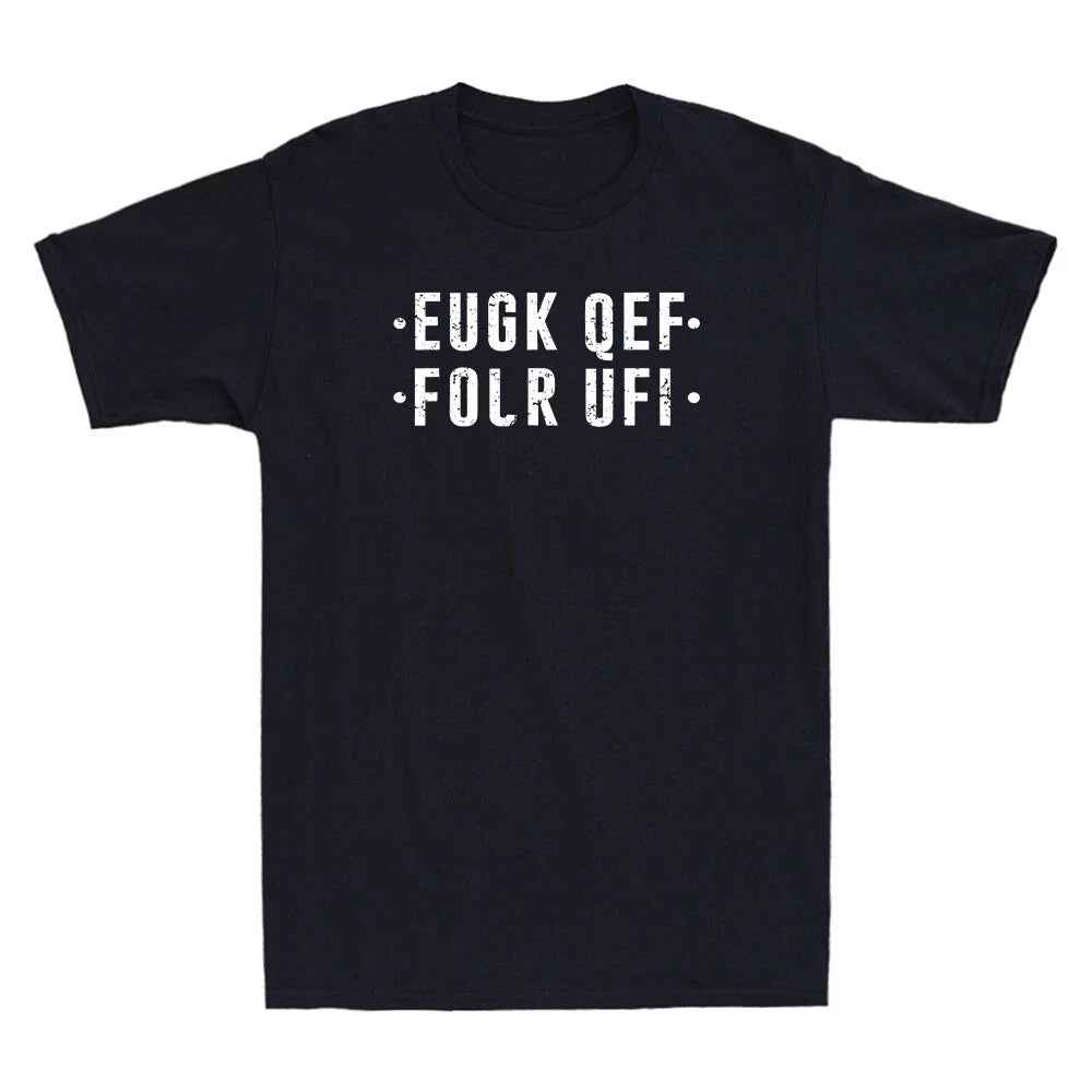 Fold Up Hidden Message F off Funny Saying Sarcastic Quote Vintage Men's T-Shirt