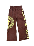 Size M Life Of Sin Graffiti Sweatpants "Brown"