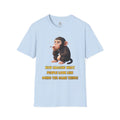 Smoking Monkey Illustration T-Shirt | Funny Quote Tee