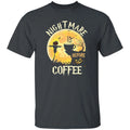 Nightmare before coffee Halloween Unisex shirt gift coffee lover tee black