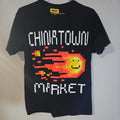Chinatown Market Pixel Fireball Arcade Logo T‑Shirt Men’s M Black Graphic Tee