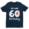 Personalised 60th Birthday T-Shirt Custom Name & Photo Gift Idea For Party