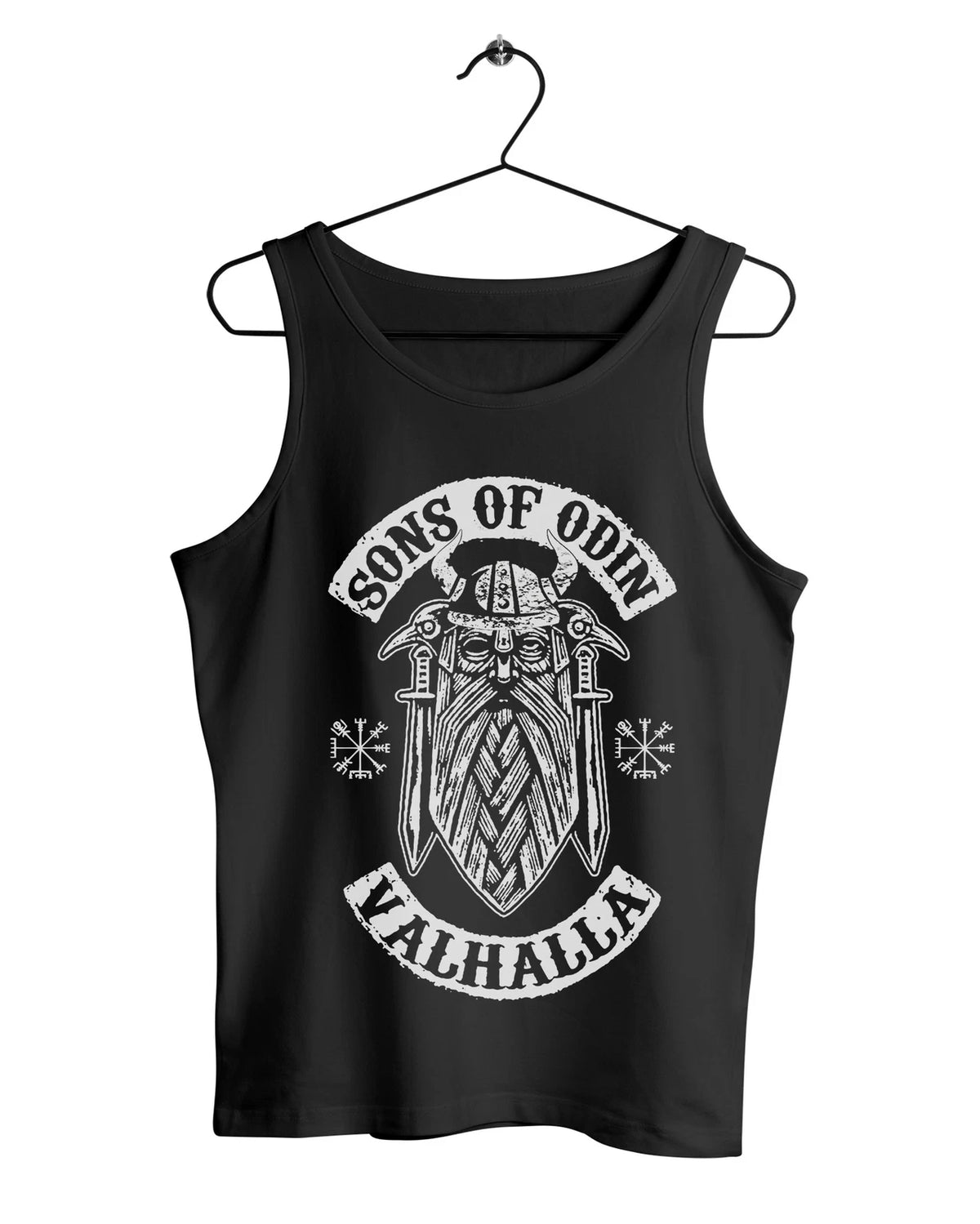 Mens Tank Top Muscle Shirt Son of Odin Valhalla God Vikings Vikings