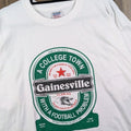 Gainesville Florida University Vintage Y2K Heineken Beer Parody T-shirt NCAA XL