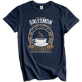 Salesman Fueled By Coffee Funny Graphic T-Shirt