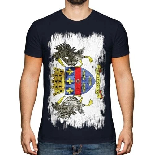 Saint Barthelemy Grunge Flag Men T-Shirt Saint Barthelemy T-Shirt Gift
