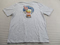 Tommy Bahama Men Beer Shirt Medium Gray Football Thirst Round Draft Crew Tee New