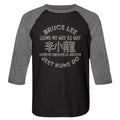 Bruce Lee Martial Arts Legend Using No Way As Way Men's Raglan T Shirt