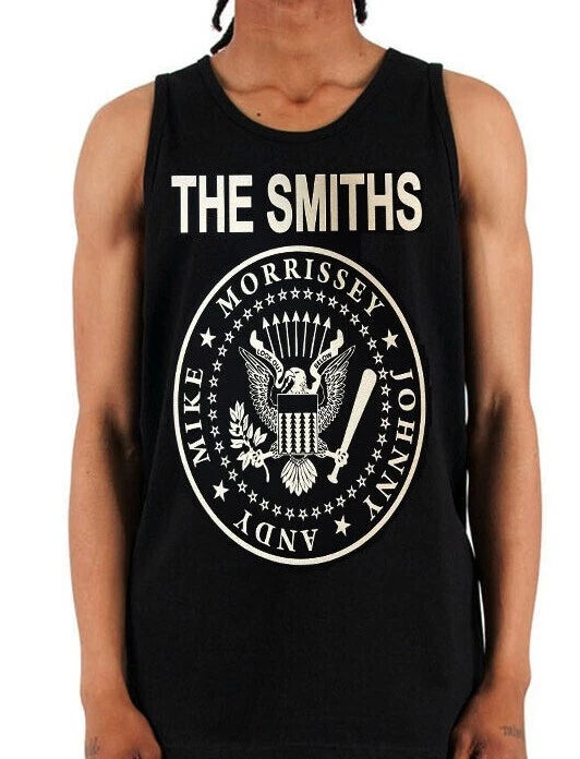 THE SMITHS Rock Band Black Tank Top Men's Sizes