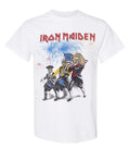 1985 Iron Maiden Fourth Of July Tour New White T-Shirt