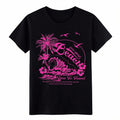 Retro Beach Vibe Palm Tree Graphic T-Shirt Unisex Tropical Travel Casual Tee